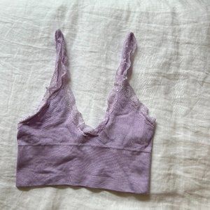 Lilac Lace Cropped Tank